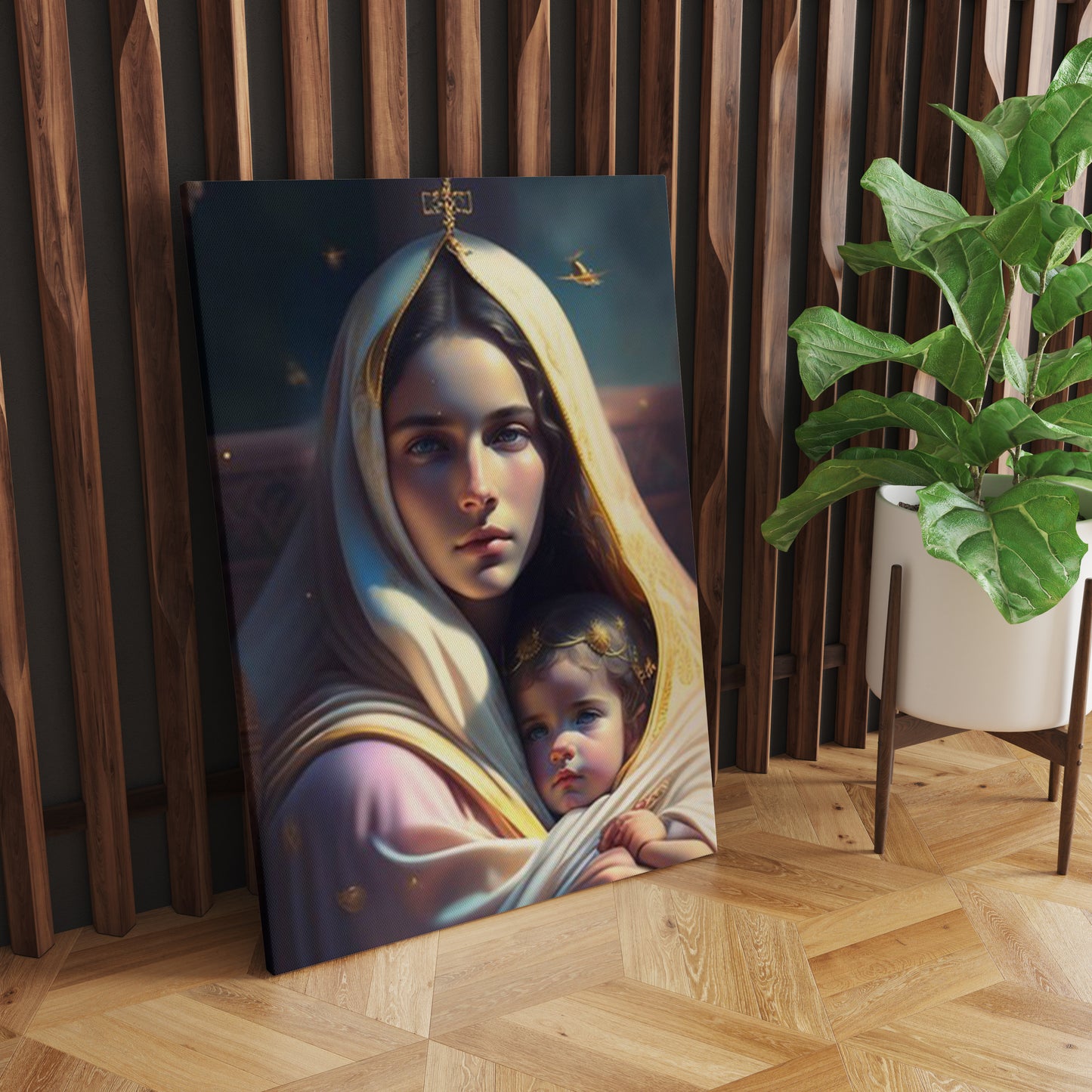 Sacred Serenity: Saint Mary Concept Art - Inspiring Wall Art Celebrating the Grace and Devotion of Saint Mary in a Conceptual Representation - S06E01