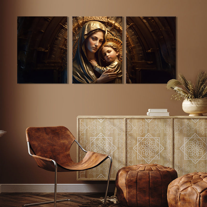 Eternal Embrace: A Conceptual AI-Generated Masterpiece of Mother Mary and Childhood Jesus - Evoking Transcendent Love and Divine Serenity - S05E37