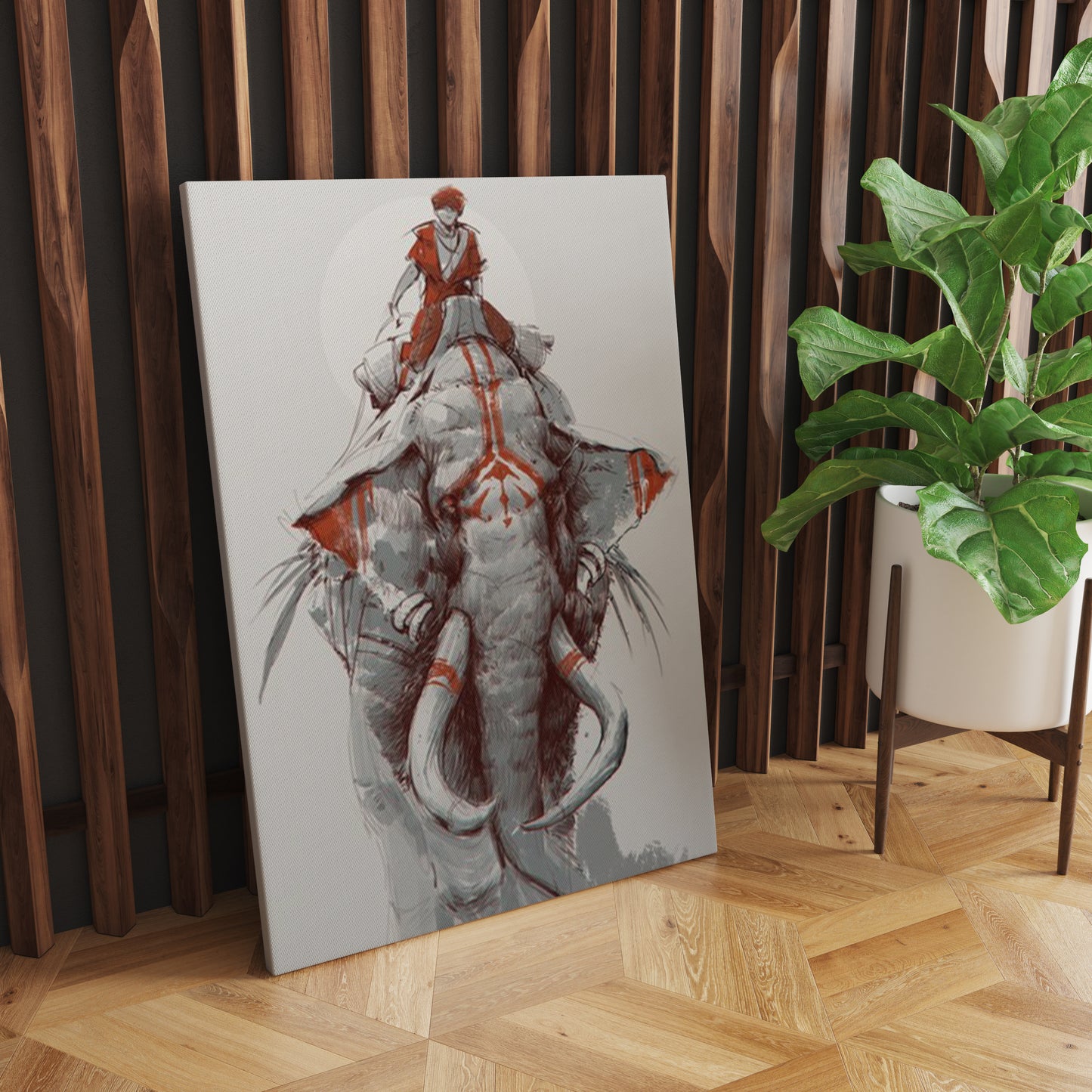Majestic Giants: Loxodonta Elephant - Captivating Wall Art Celebrating the Magnificence and Grace of the Gentle Giants - S06E012