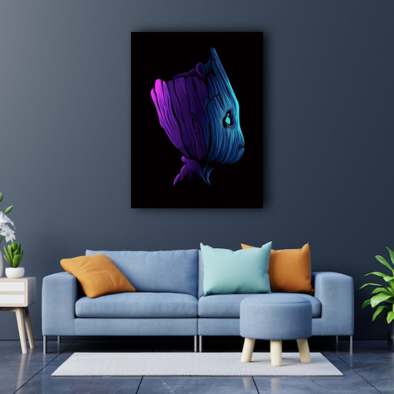 Guardian of Nature: Captivating Wall Art Featuring Groot - Embrace the Charm of this Beloved Marvel Character - S05E28