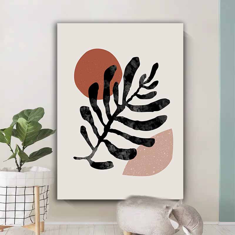 Empowering Elegance: Abstract Line Art Poster with Boho Sun and Moon Prints for Nordic Living Room Decor S04E09