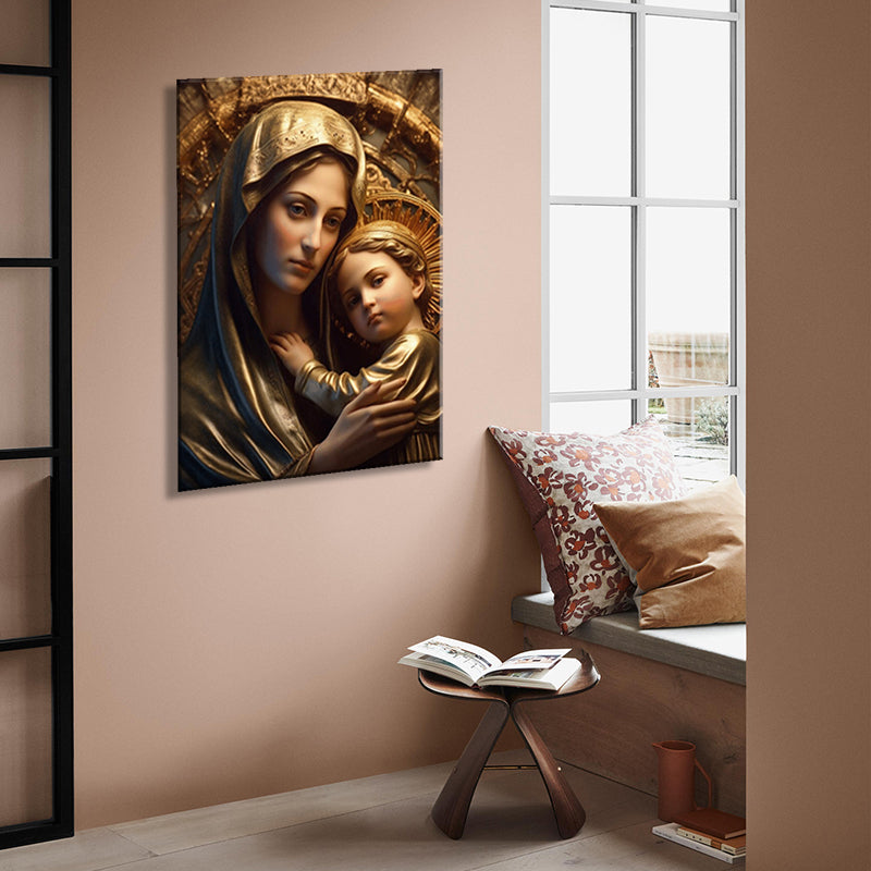 Eternal Embrace: A Conceptual AI-Generated Masterpiece of Mother Mary and Childhood Jesus - Evoking Transcendent Love and Divine Serenity - S05E37