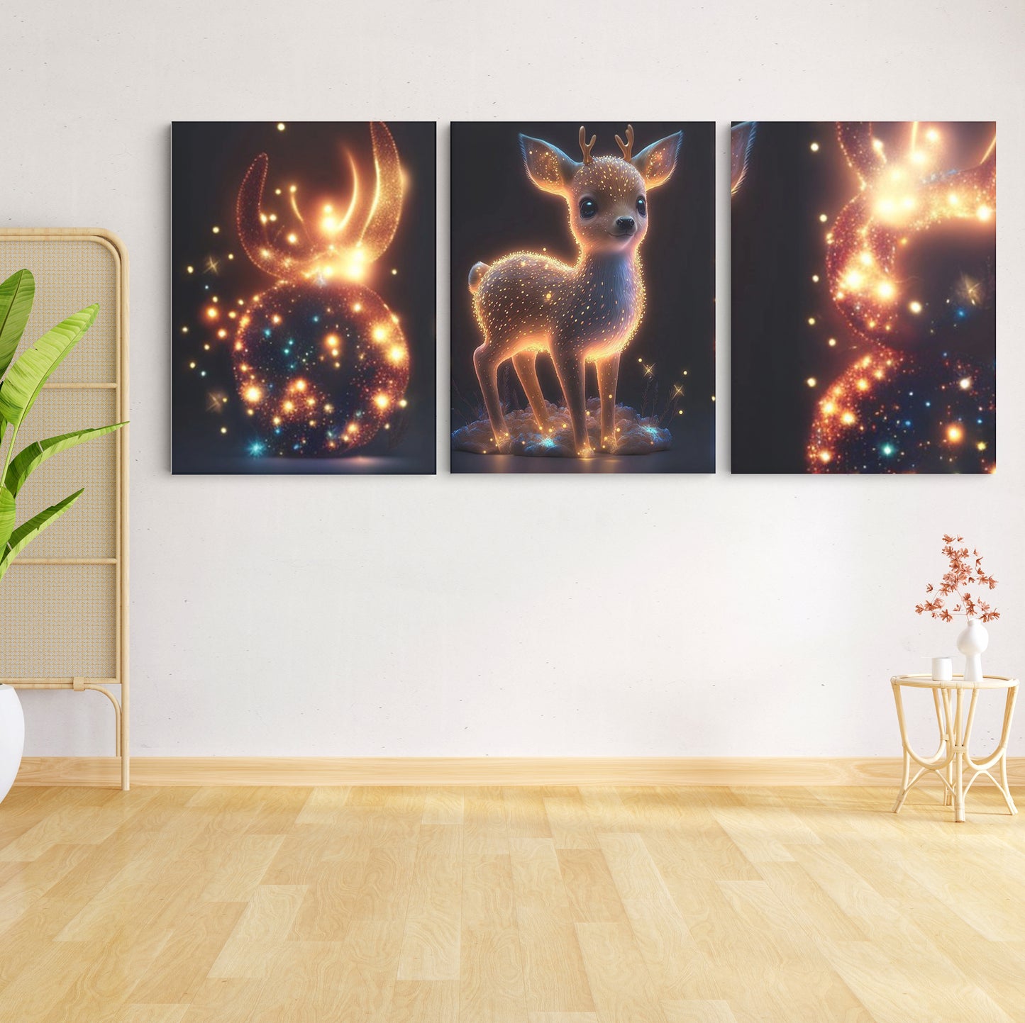 Luminous Innocence: Glowing Baby Deer - Enchanting Wall Art Celebrating the Radiant Beauty of Nature's Delicate Life Forms - S06E03