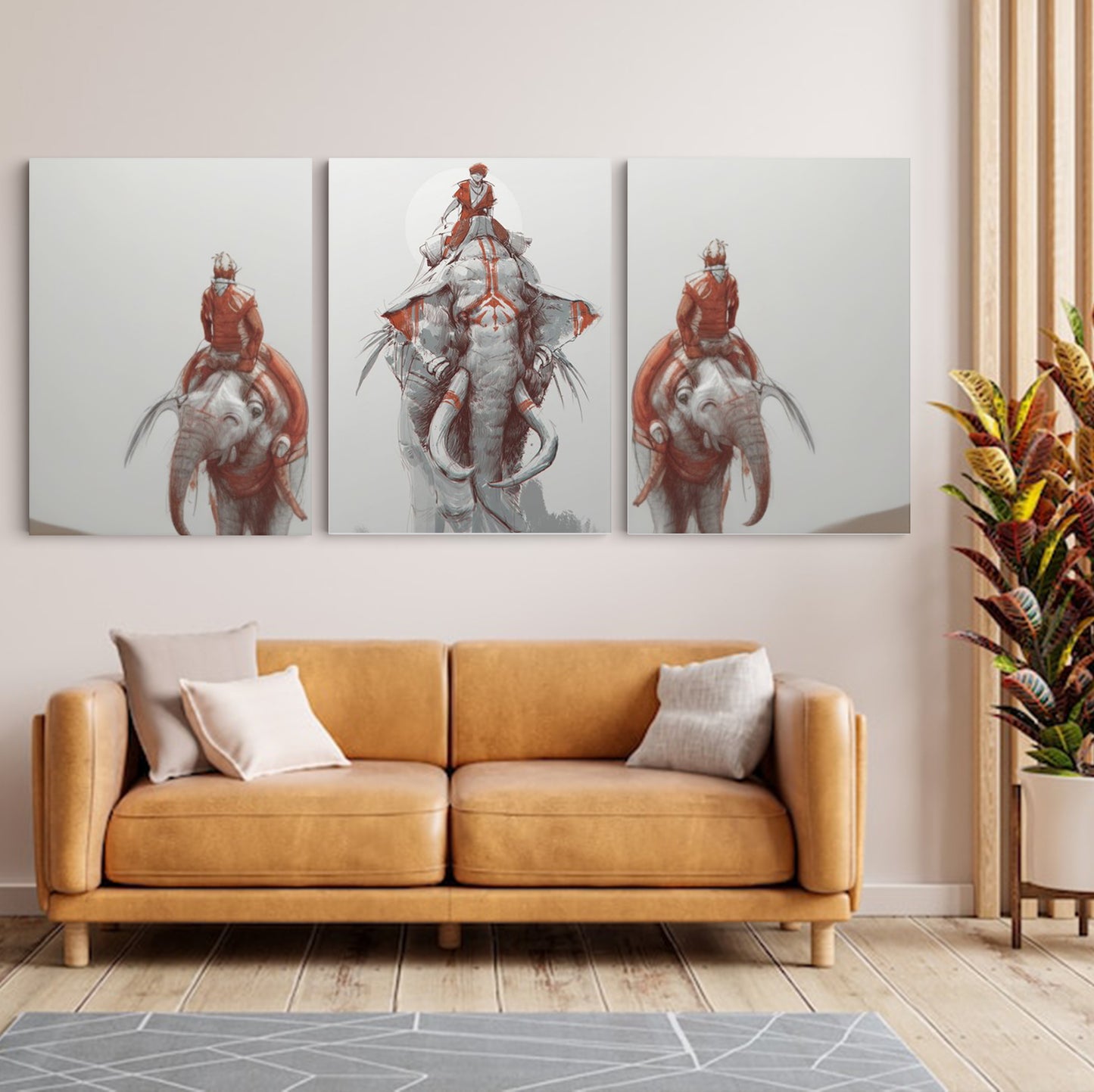 Majestic Giants: Loxodonta Elephant - Captivating Wall Art Celebrating the Magnificence and Grace of the Gentle Giants - S06E012