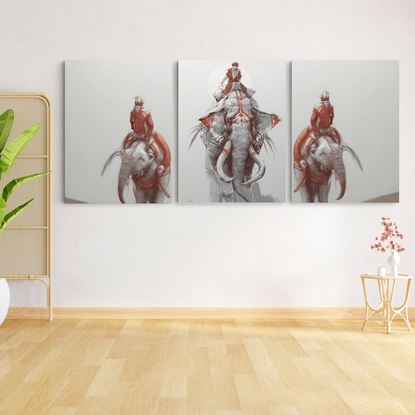 Majestic Giants: Loxodonta Elephant - Captivating Wall Art Celebrating the Magnificence and Grace of the Gentle Giants - S06E012