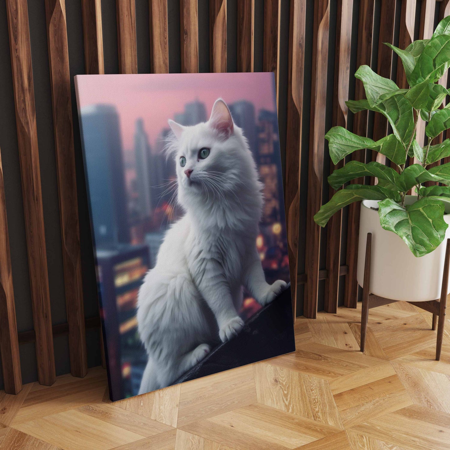 Iridescent Majesty: A White Persian Cat's Sojourn in the Amethyst City - S09E02