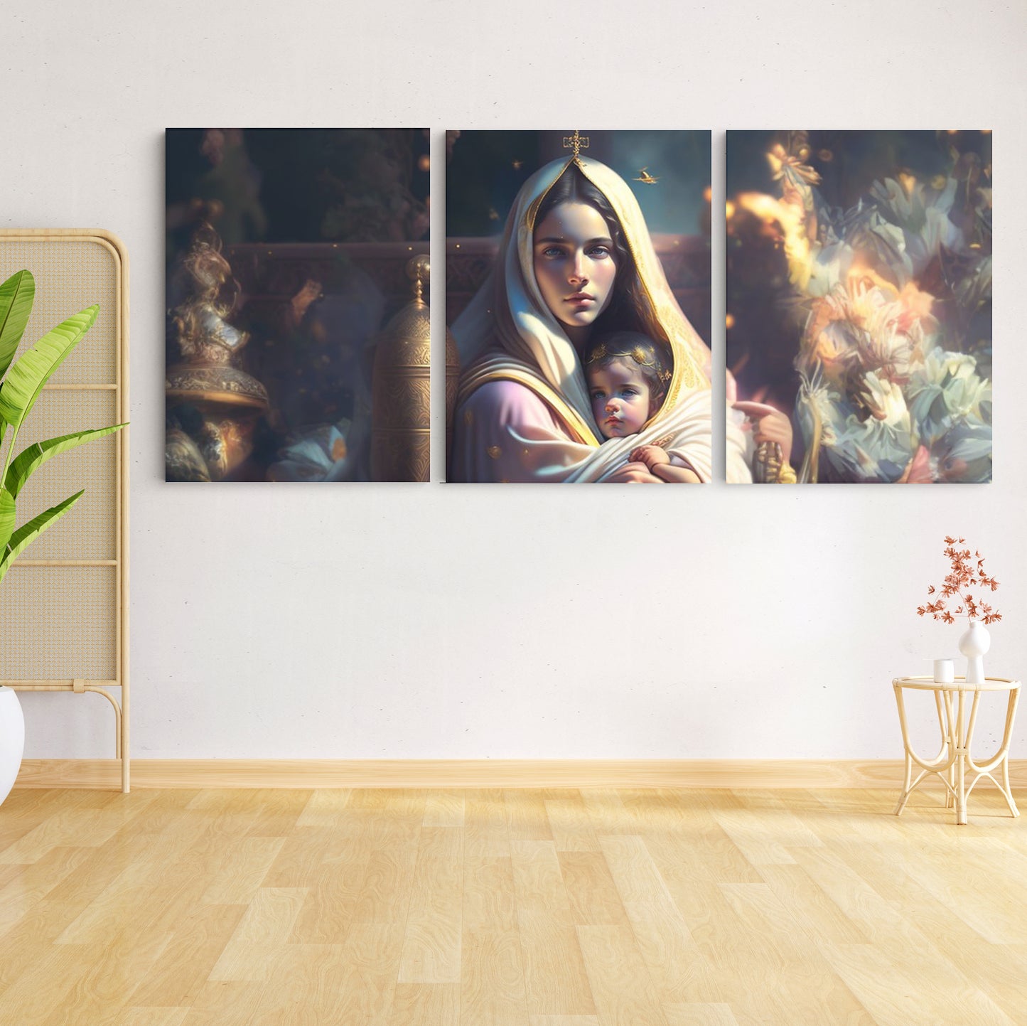 Sacred Serenity: Saint Mary Concept Art - Inspiring Wall Art Celebrating the Grace and Devotion of Saint Mary in a Conceptual Representation - S06E01