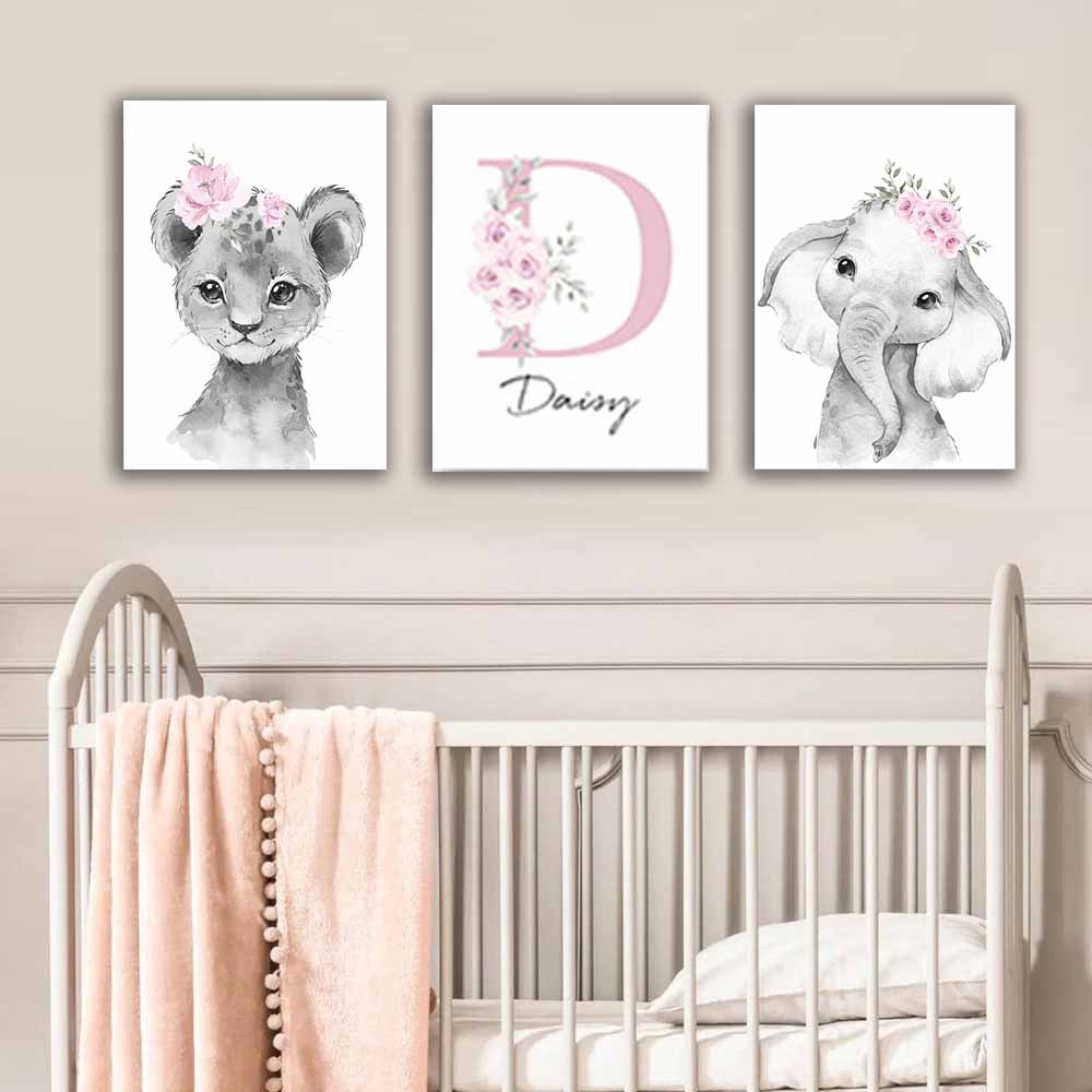 Delightful Cute Animal Poster Decoration: Vibrant, Personalized Wall Art for Kids' Rooms and Nursery Decor S04E12