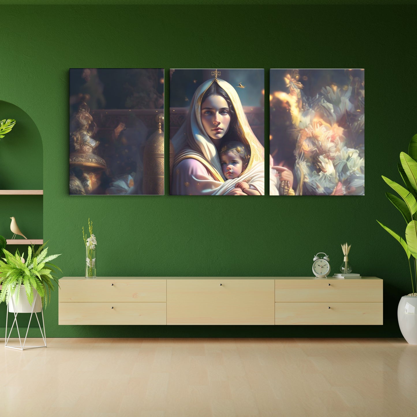 Sacred Serenity: Saint Mary Concept Art - Inspiring Wall Art Celebrating the Grace and Devotion of Saint Mary in a Conceptual Representation - S06E01