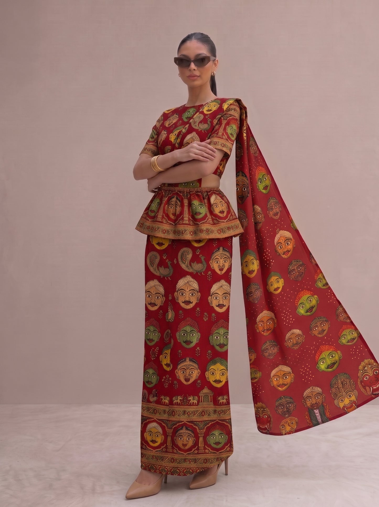 Ready made Kandyan - Mask red