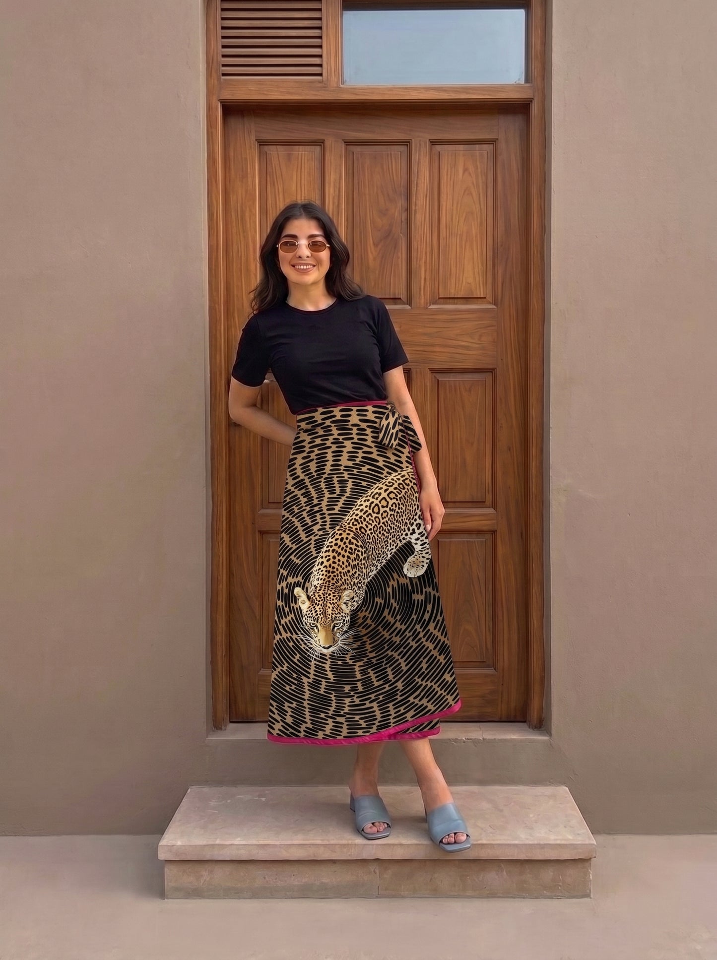 Wrap skirt - Leopard