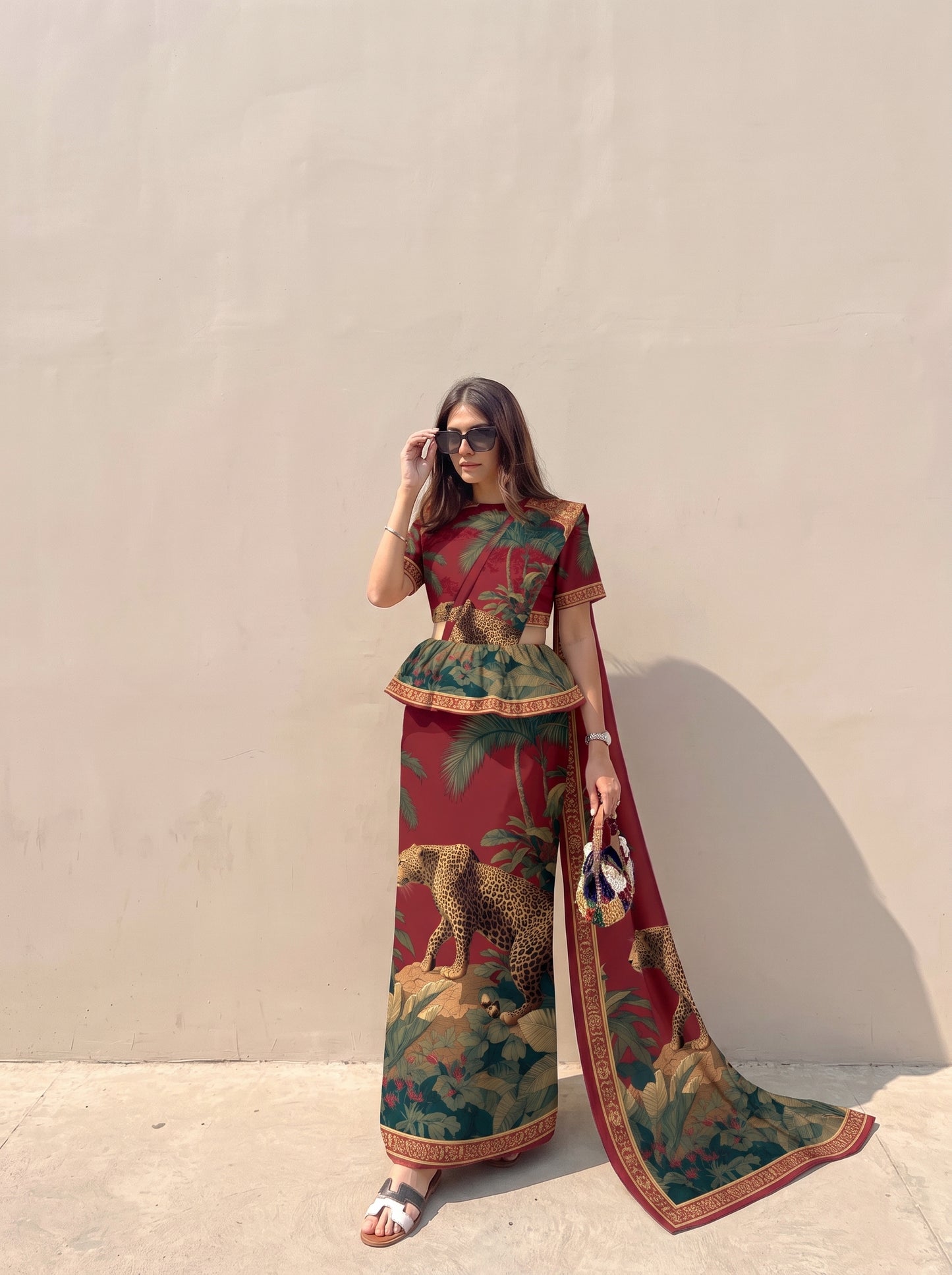Ready made kandyan - wildlife Red leopard