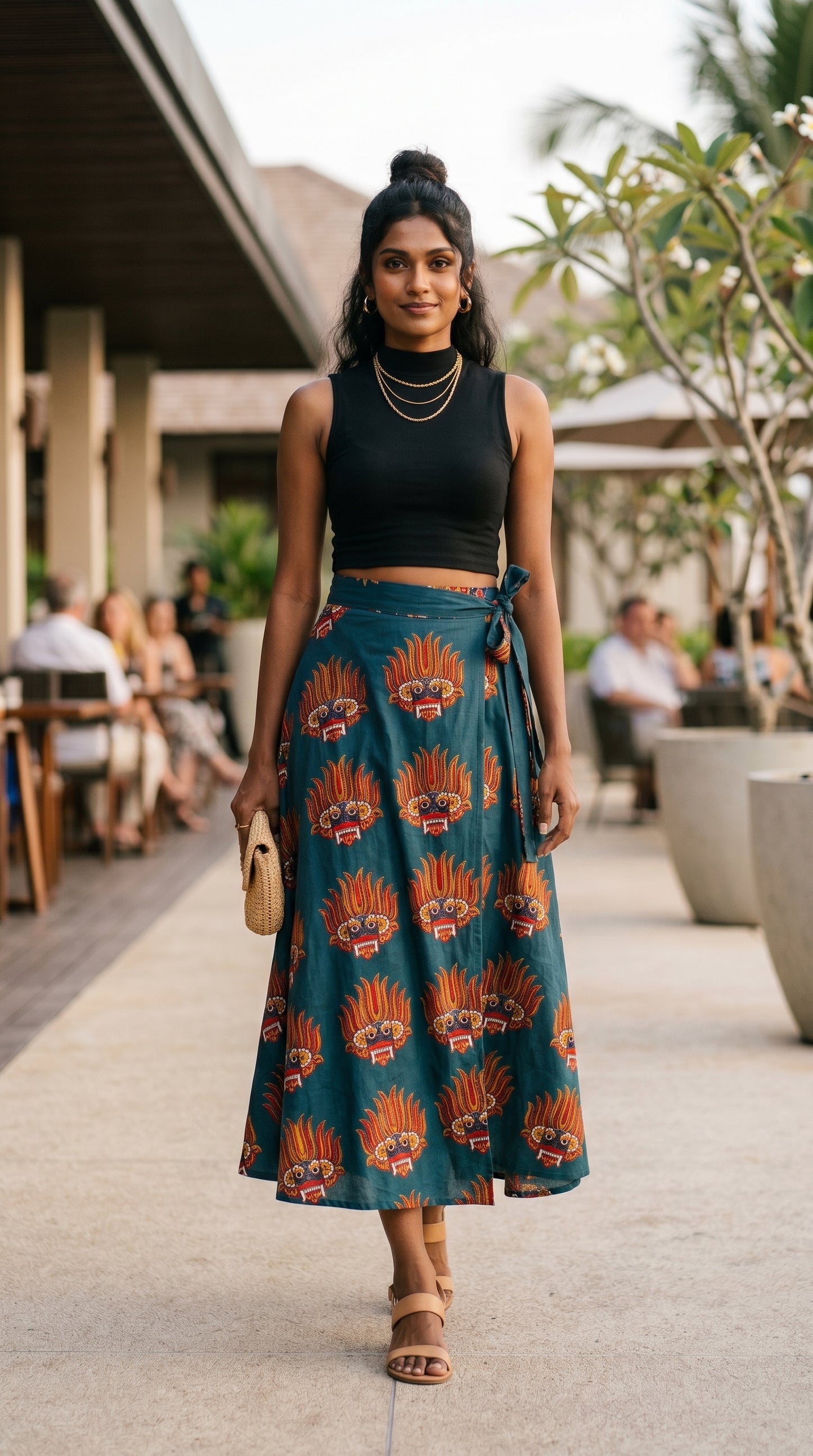 Wrap skirt - Mask Green