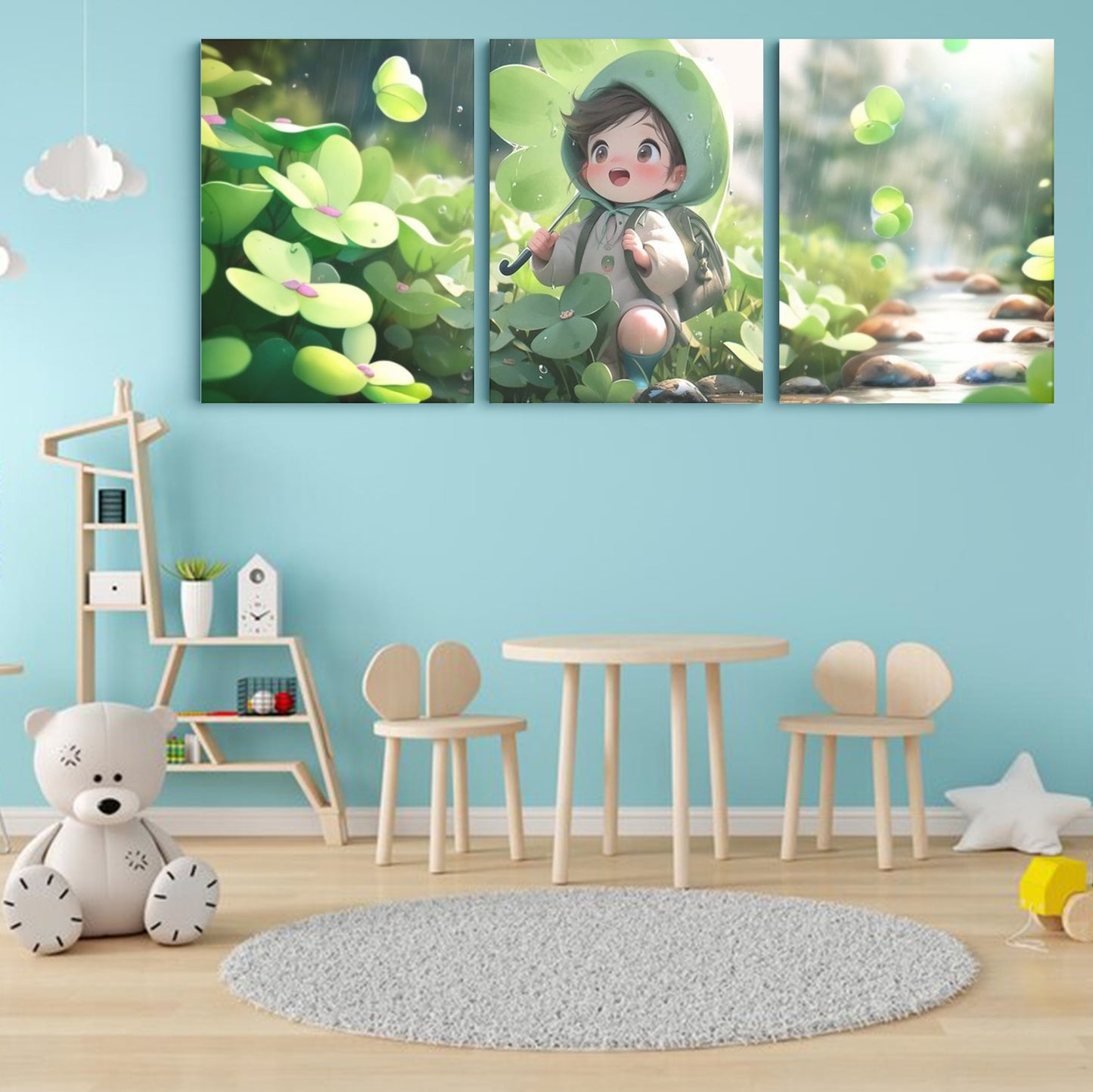 Path of Whimsy: An Anime Girl's Journey Amidst Pebbles and Lucky Leaves - Embrace the Enchantment of Nature's Serene Pathway - S05E73