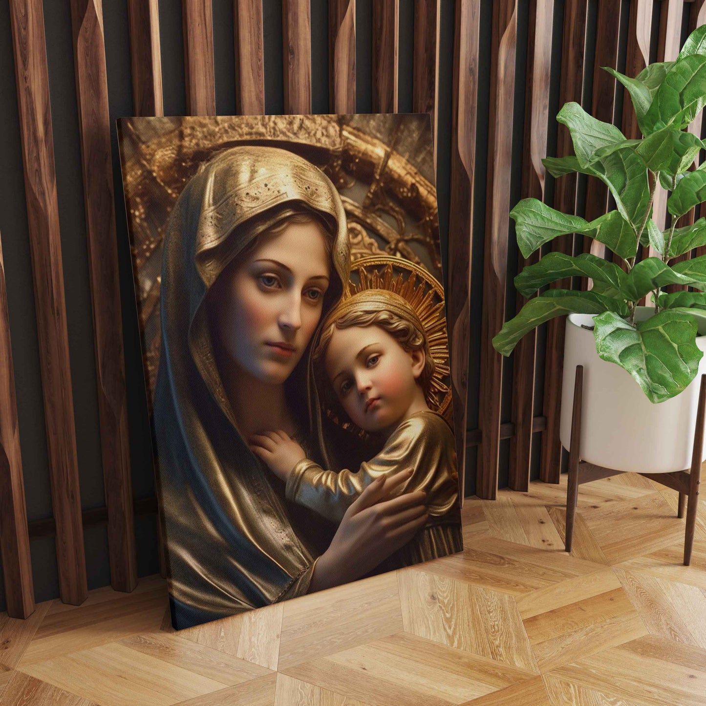 Eternal Embrace: A Conceptual AI-Generated Masterpiece of Mother Mary and Childhood Jesus - Evoking Transcendent Love and Divine Serenity - S05E37
