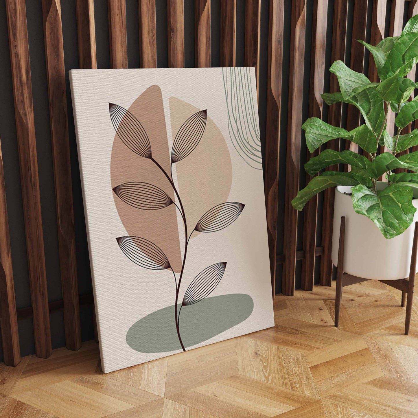 Boho inspired, Abstract Geometry Line Fabric Printed Wall art - Sun Rainbow Nordic Decor - Living Room S04E26