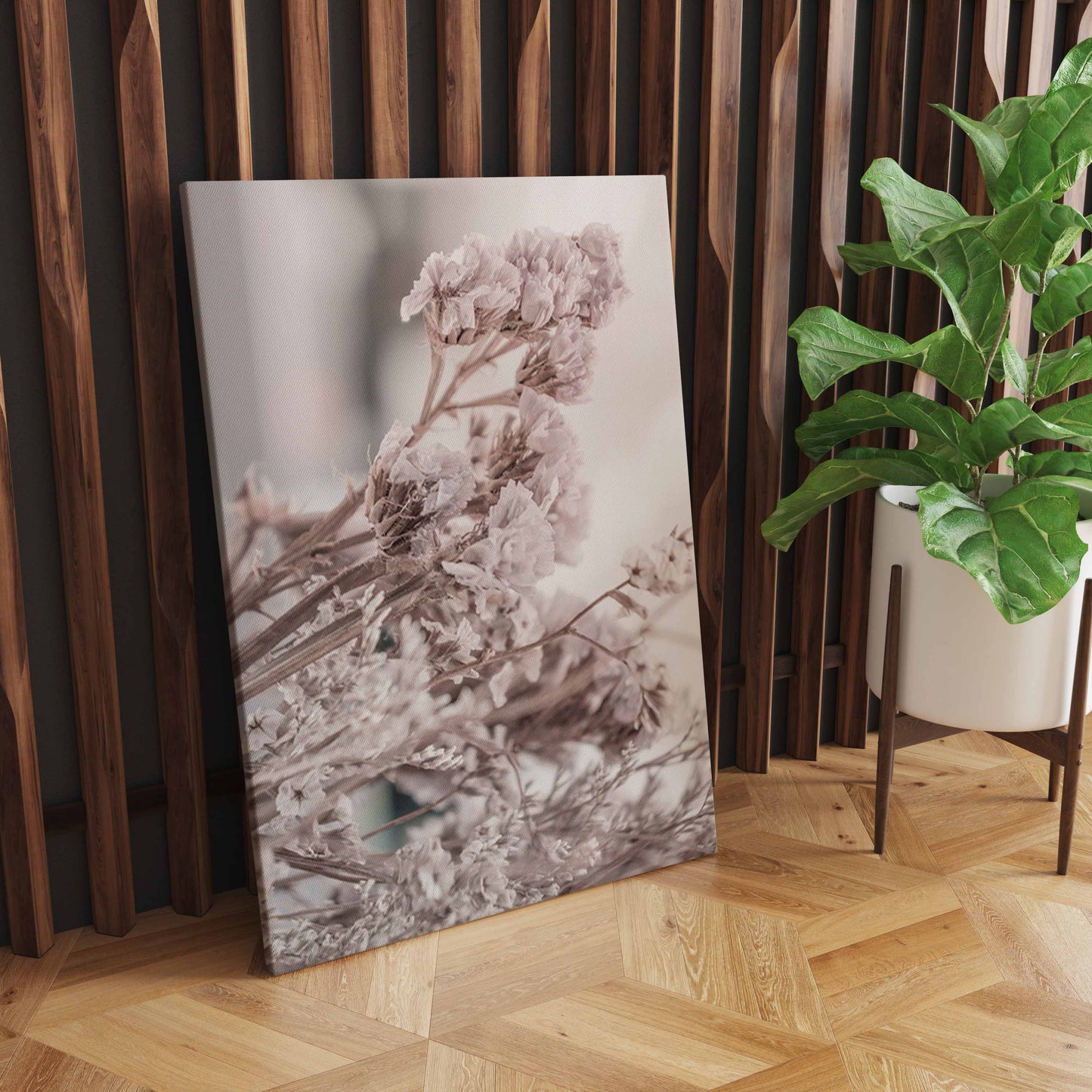Tranquil Sunset Serenade, A Captivating Nature-Inspired Wall Art with Reeds, Birds, Flowers, and Vibrant Hues S04E08