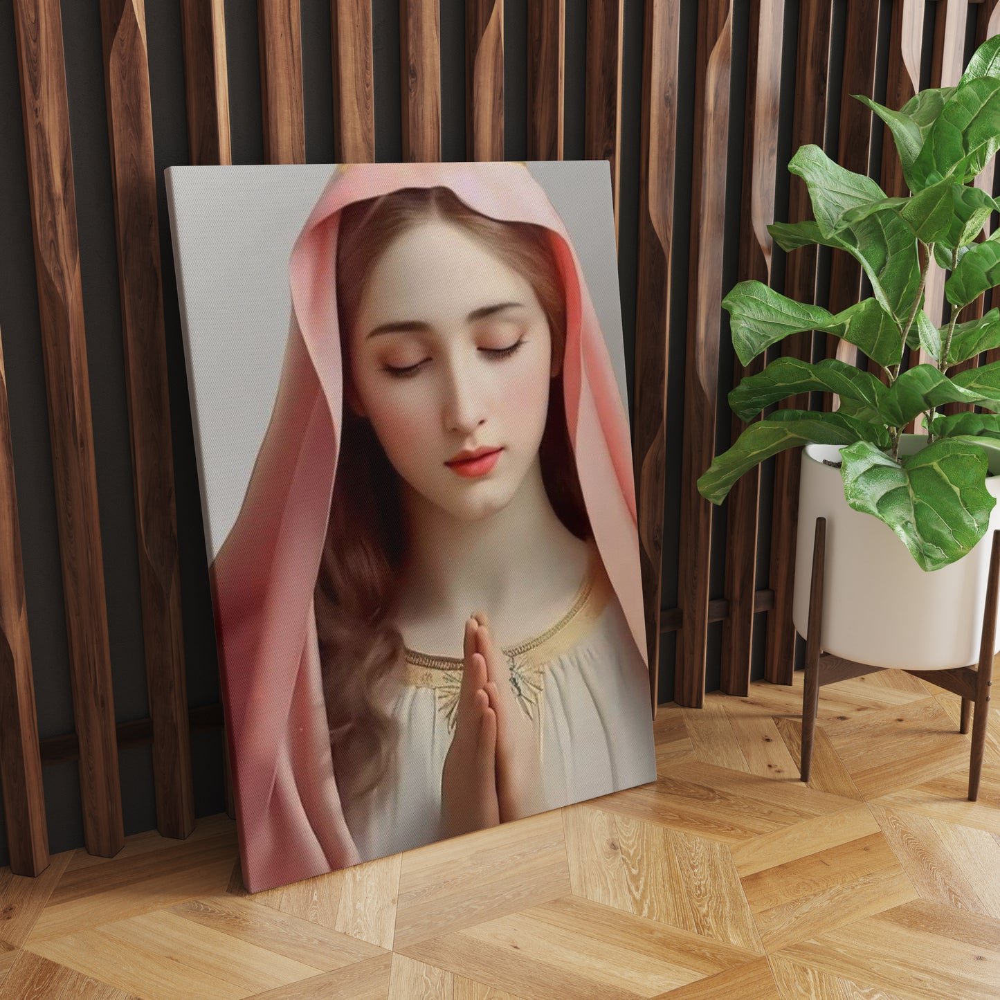 Sacred Symphony: Mother Mary in Worshipful Reverence, A Portrait of Eternal Devotion and Heavenly Adoration - S05E91