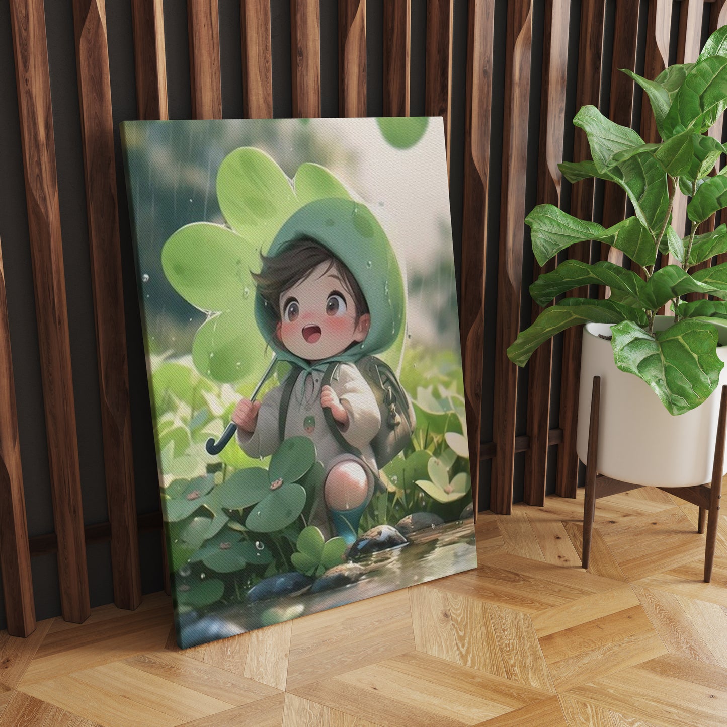 Path of Whimsy: An Anime Girl's Journey Amidst Pebbles and Lucky Leaves - Embrace the Enchantment of Nature's Serene Pathway - S05E73