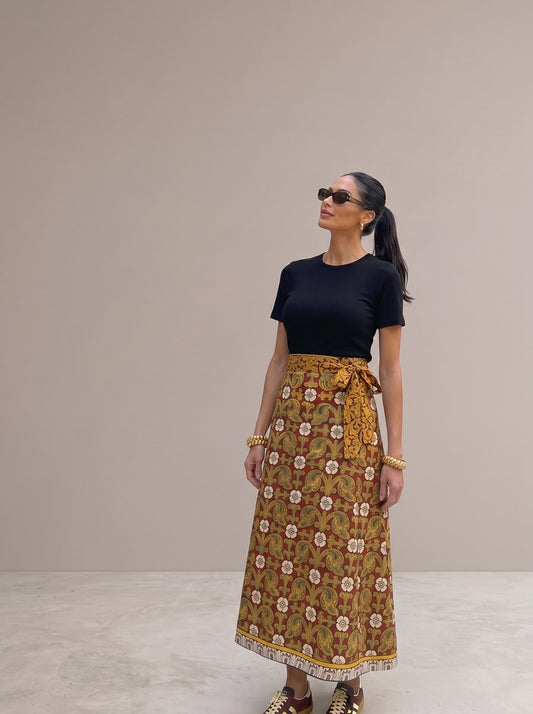 Wrap skirt - Traditional ceiling art
