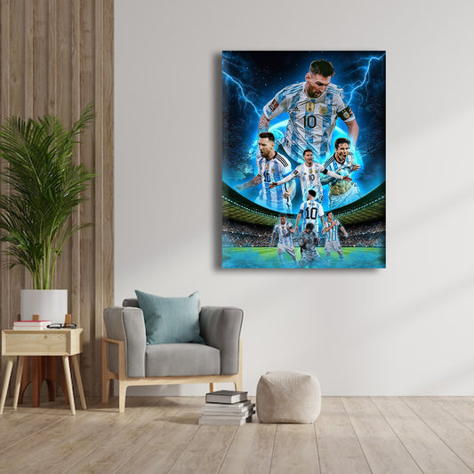 Celebrating Lionel Messi: A Legacy in Motion - A Majestic Wall Art Tribute to the Maestro of Football - S07E05