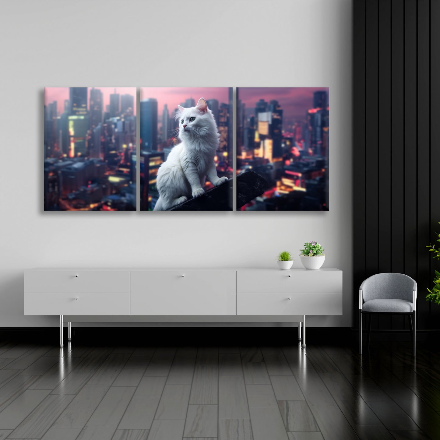 Iridescent Majesty: A White Persian Cat's Sojourn in the Amethyst City - S09E02