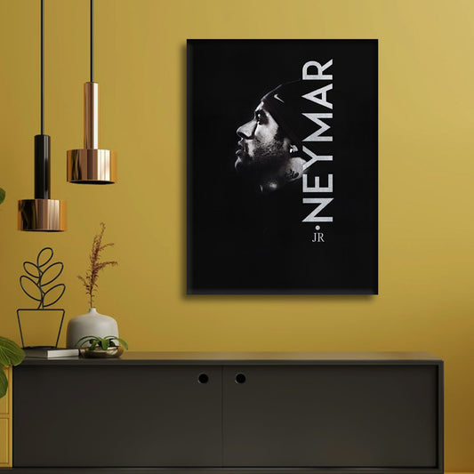 Neymar Jr. in Full Flight: A Mesmeric Wall Art Homage to the Football Magician - S07E06
