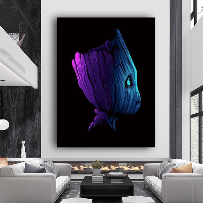 Guardian of Nature: Captivating Wall Art Featuring Groot - Embrace the Charm of this Beloved Marvel Character - S05E28