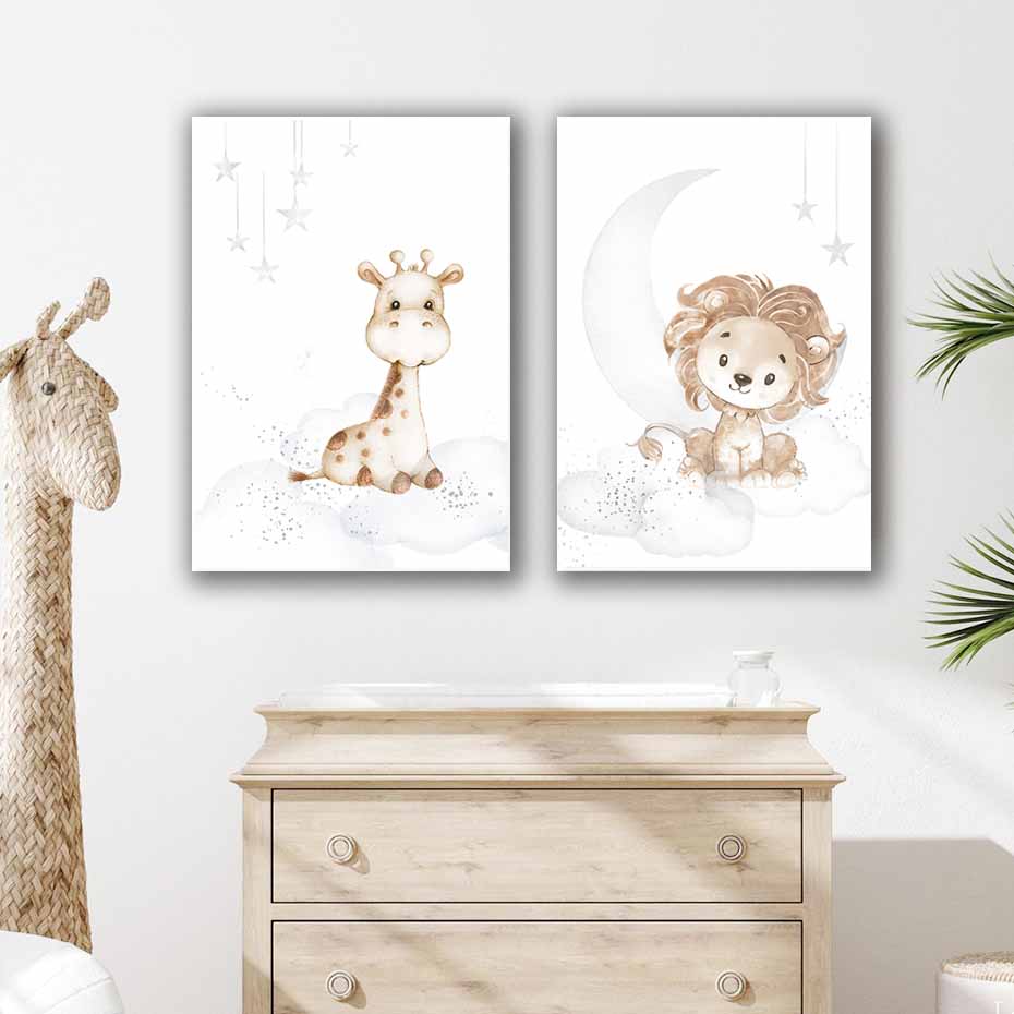 Delightful Children's Wall Art with Cartoon Animal Characters - Transform Your Child's Room into a Whimsical Wonderland S04E05