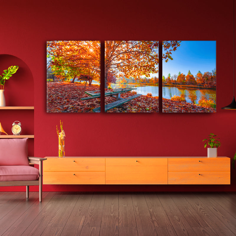 Autumn Serenity: Captivating Wall Art of a Tranquil Lake View Amidst the Season's Splendor - S05E40