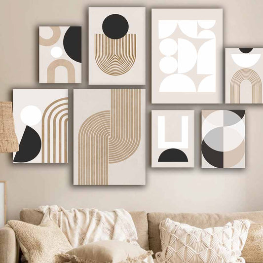 Minimalist Abstract Line Picture fabric paintings, Modern Wall Art for Home Interior Living Room Decoration S04E17