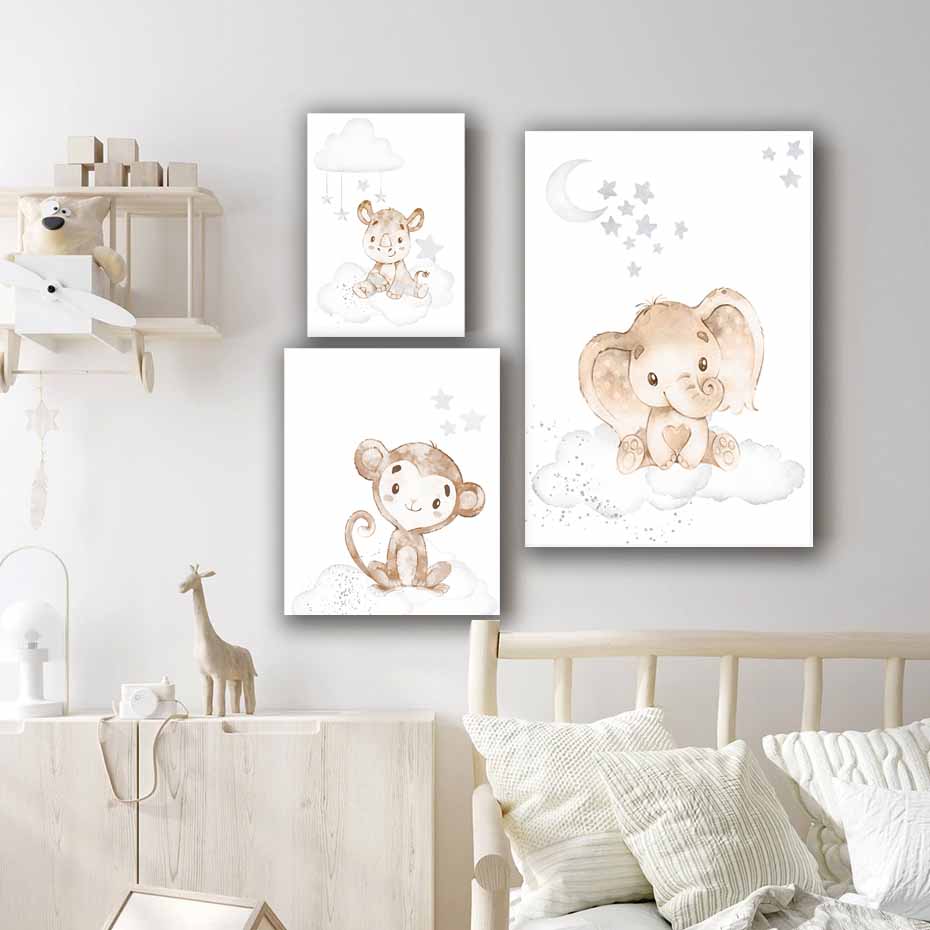 Delightful Children's Wall Art with Cartoon Animal Characters - Transform Your Child's Room into a Whimsical Wonderland S04E05