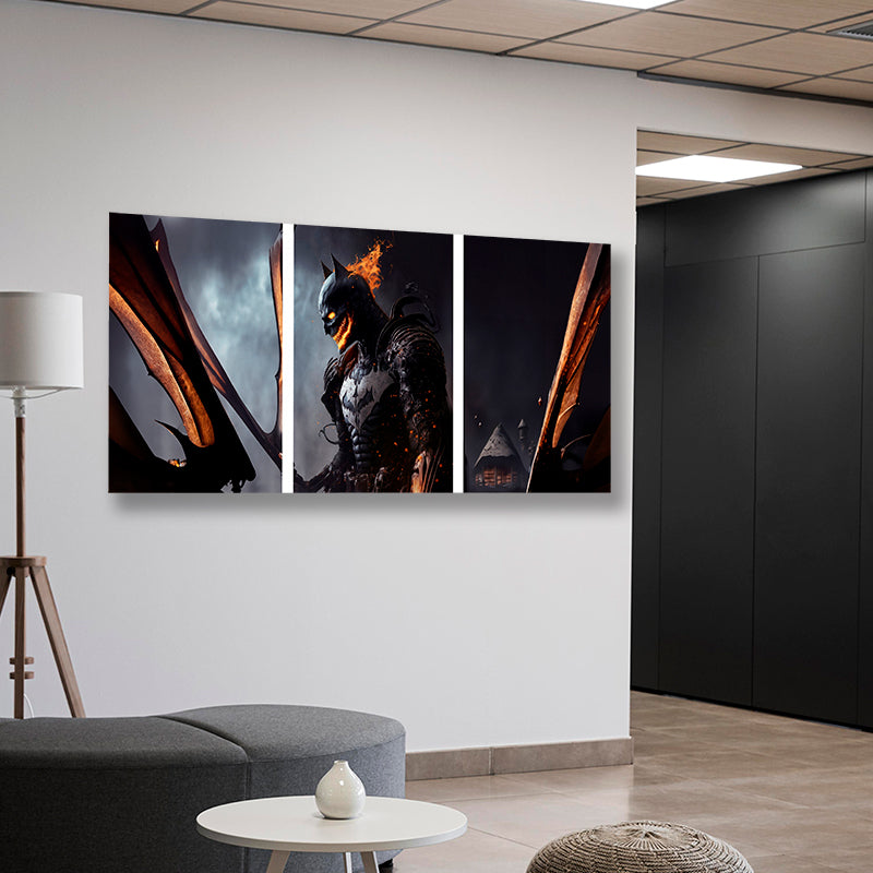 Dark Fusion: The Scarecrow's Reckoning - Captivating Wall Art Showcasing the Intriguing Convergence of Batman and the Scarecrow - S05E27