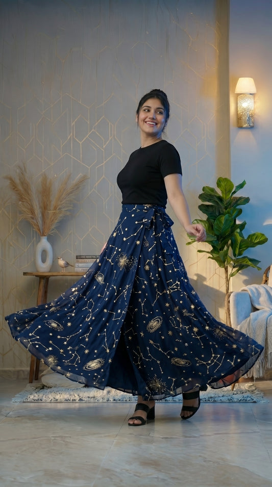 Wrap skirt - Star patterns