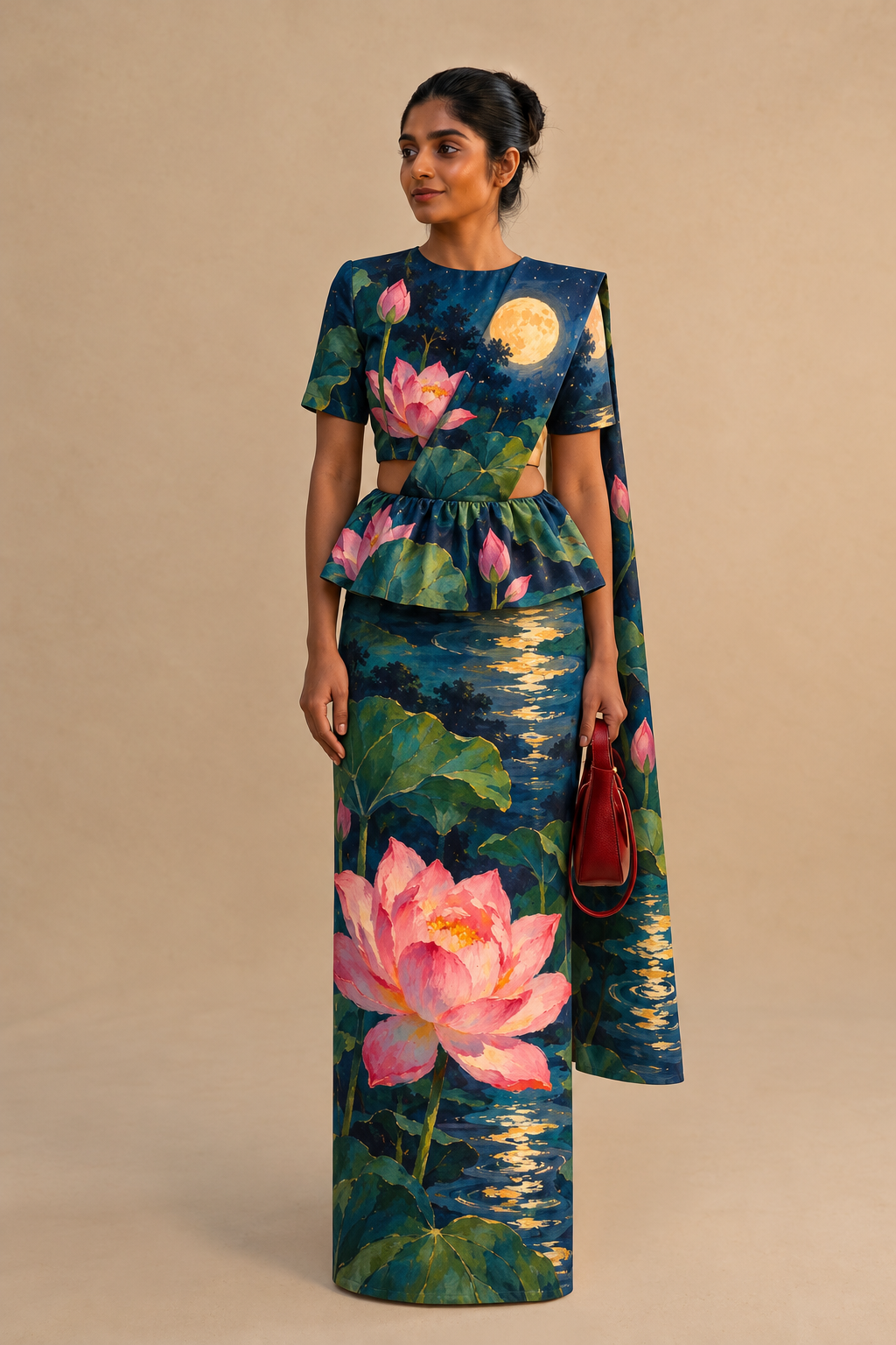 Ready made kandyan - Blue Lotus