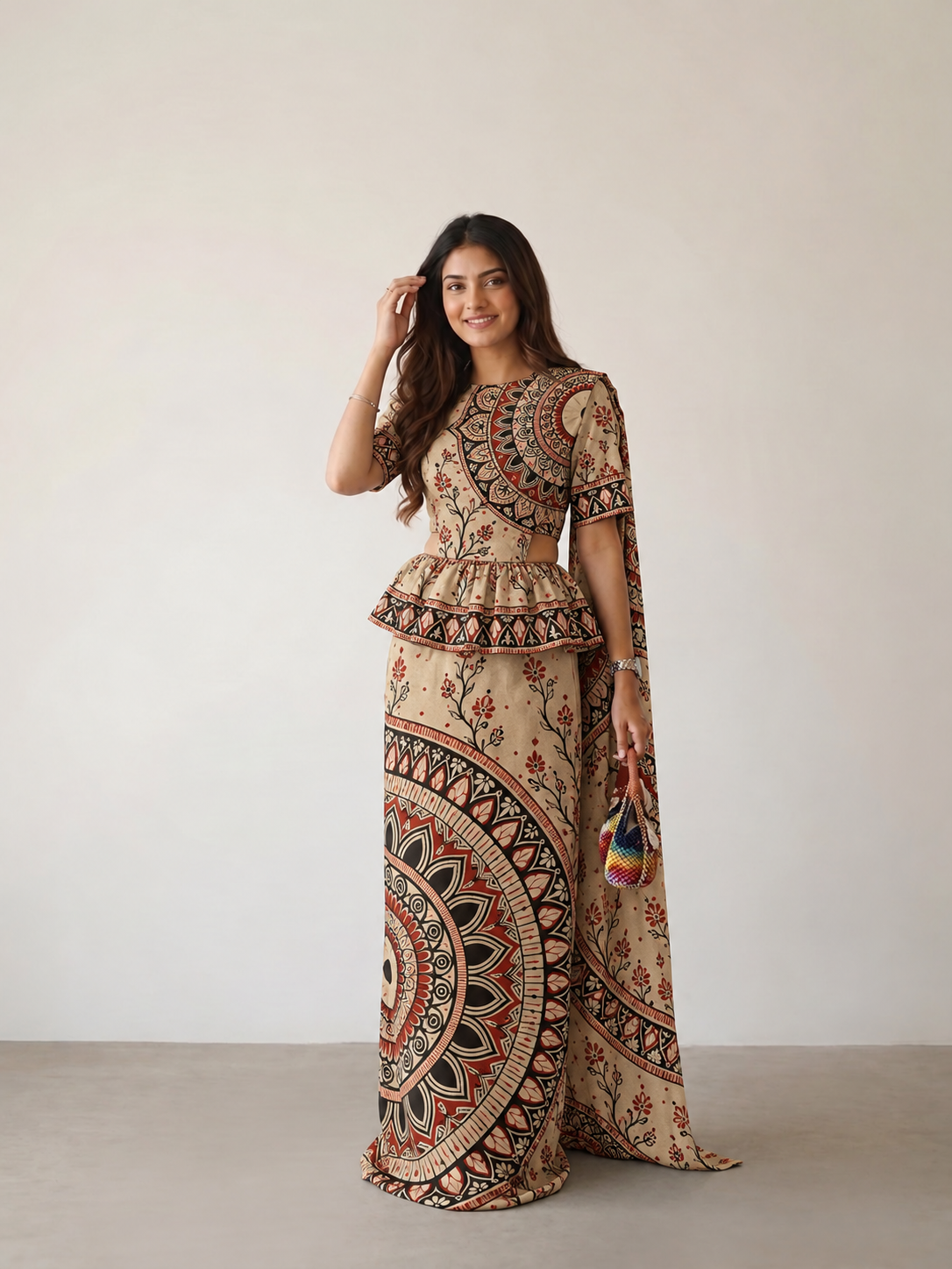 Ready made kandyan - Mandala brown
