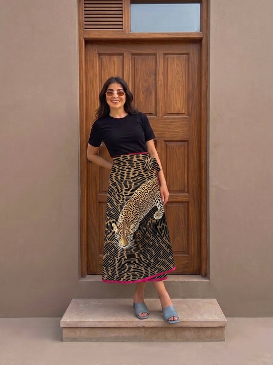 Wrap skirt - Leopard