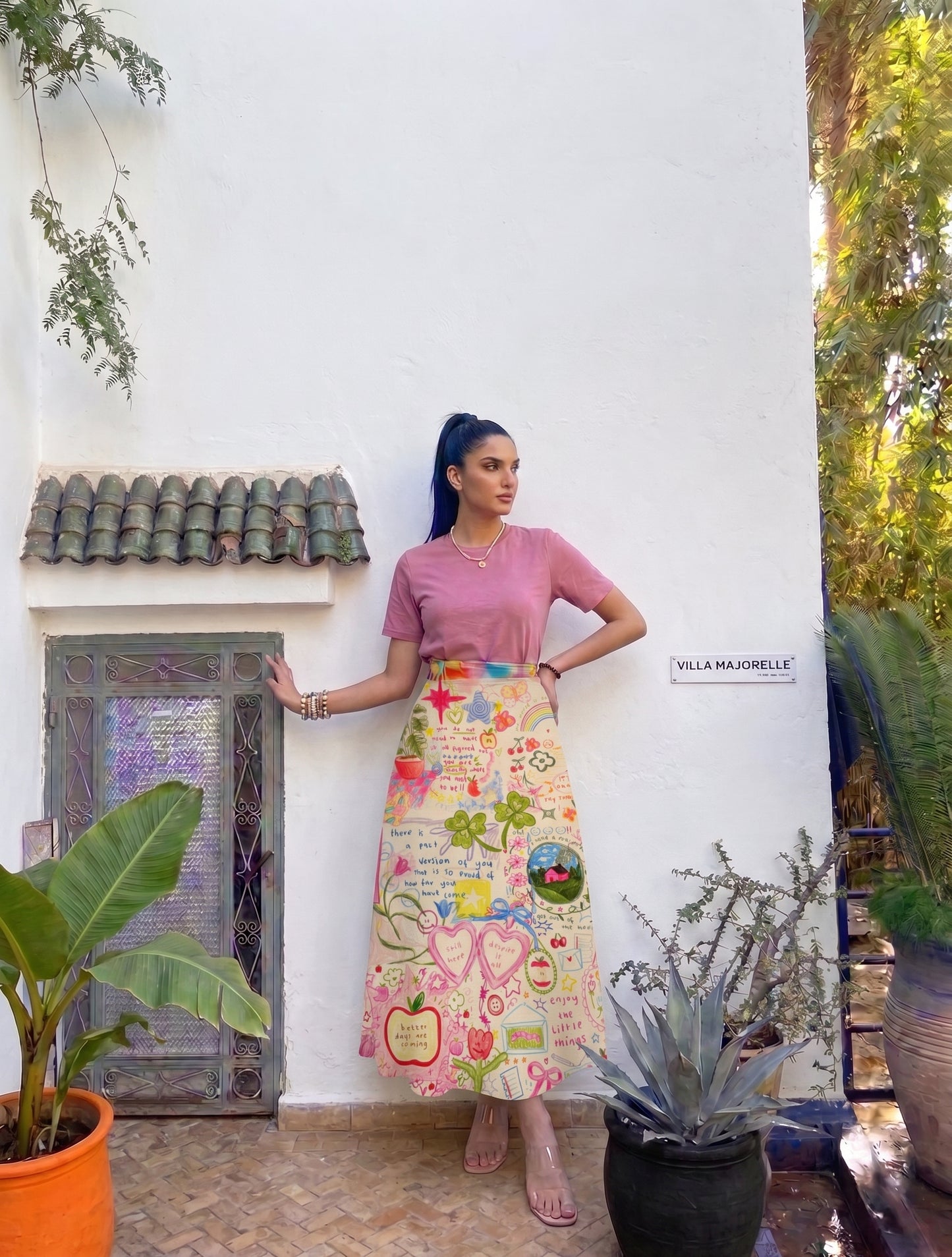 Positive vibes pink garden