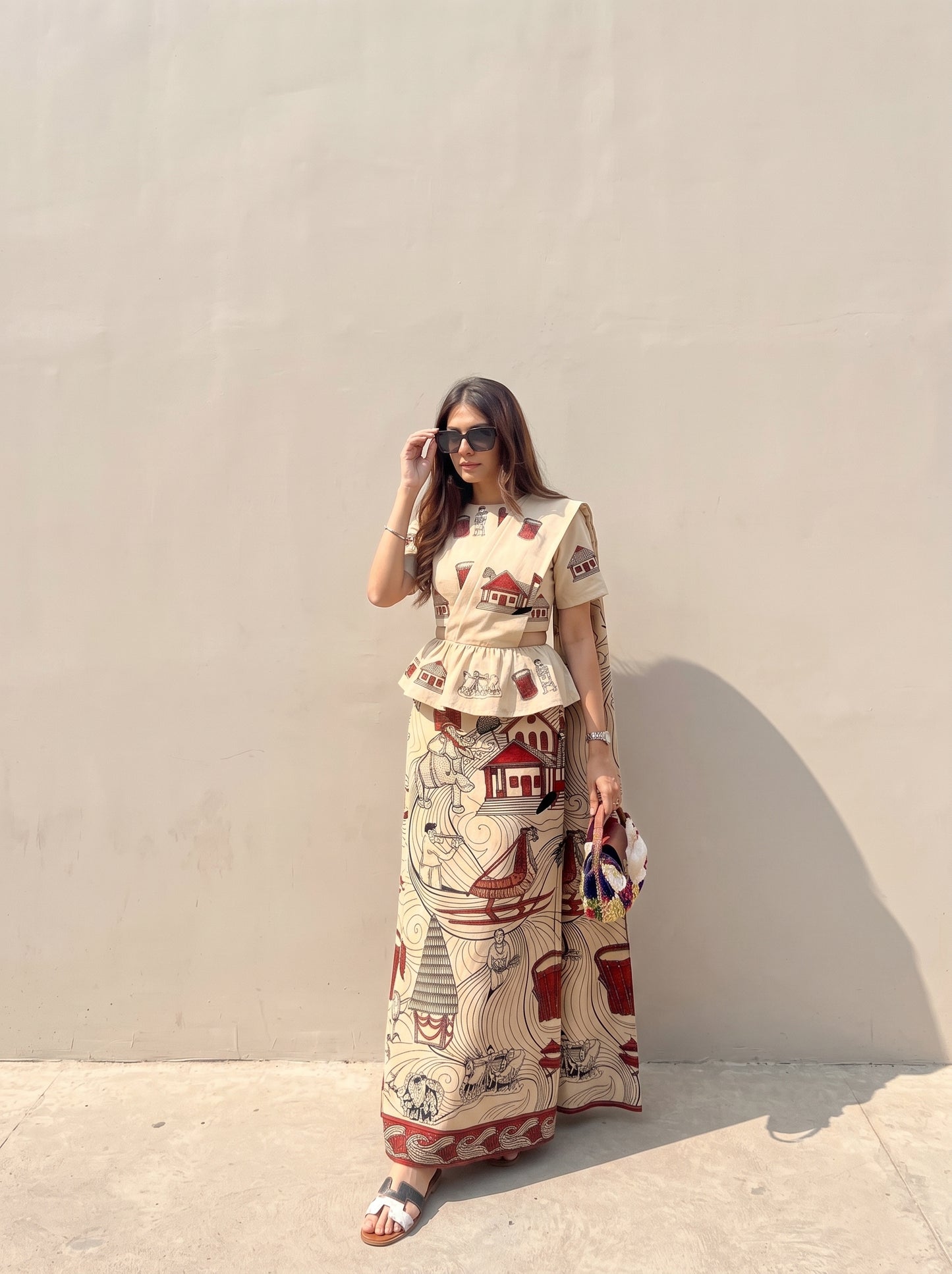 Ready made kandyan - wildlife beige