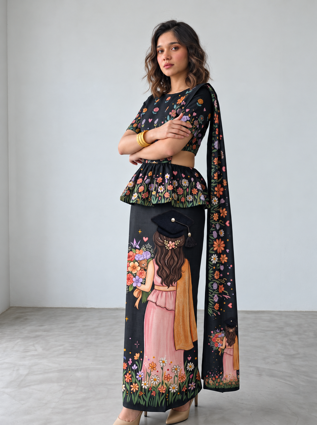 Convocation collection - Pink girl (Black)