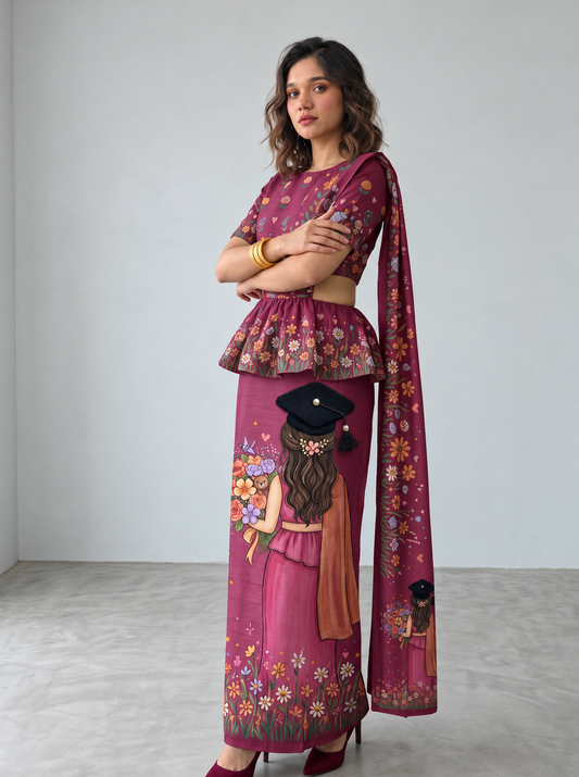 Convocation Collection - Pink girl (maroon)