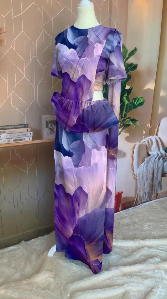 Ready made saree - Velvet Petals