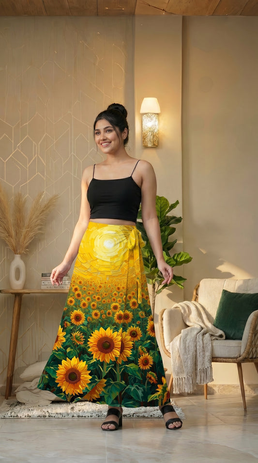Wrap skirt - Sunflower