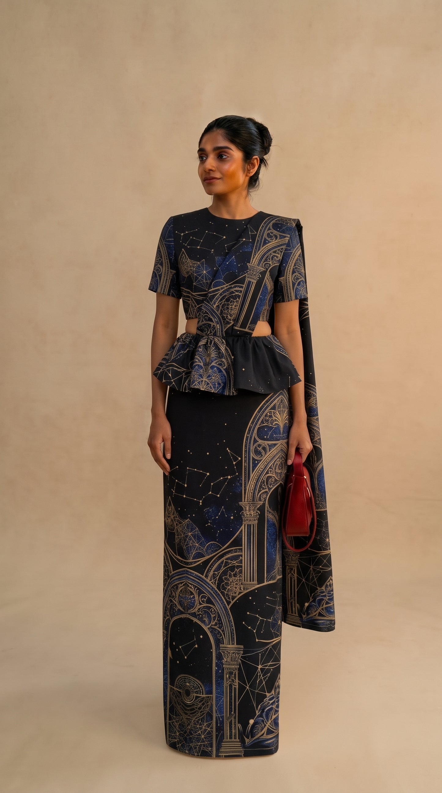 Ready made kandyan - Black elegant