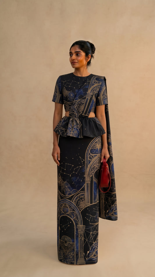 Ready made kandyan - Black elegant