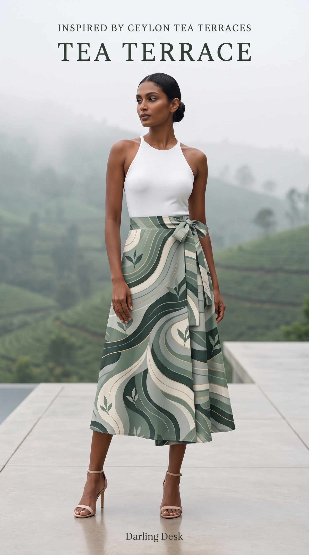 Tea Terrace | Darling Desk Wrap Skirt