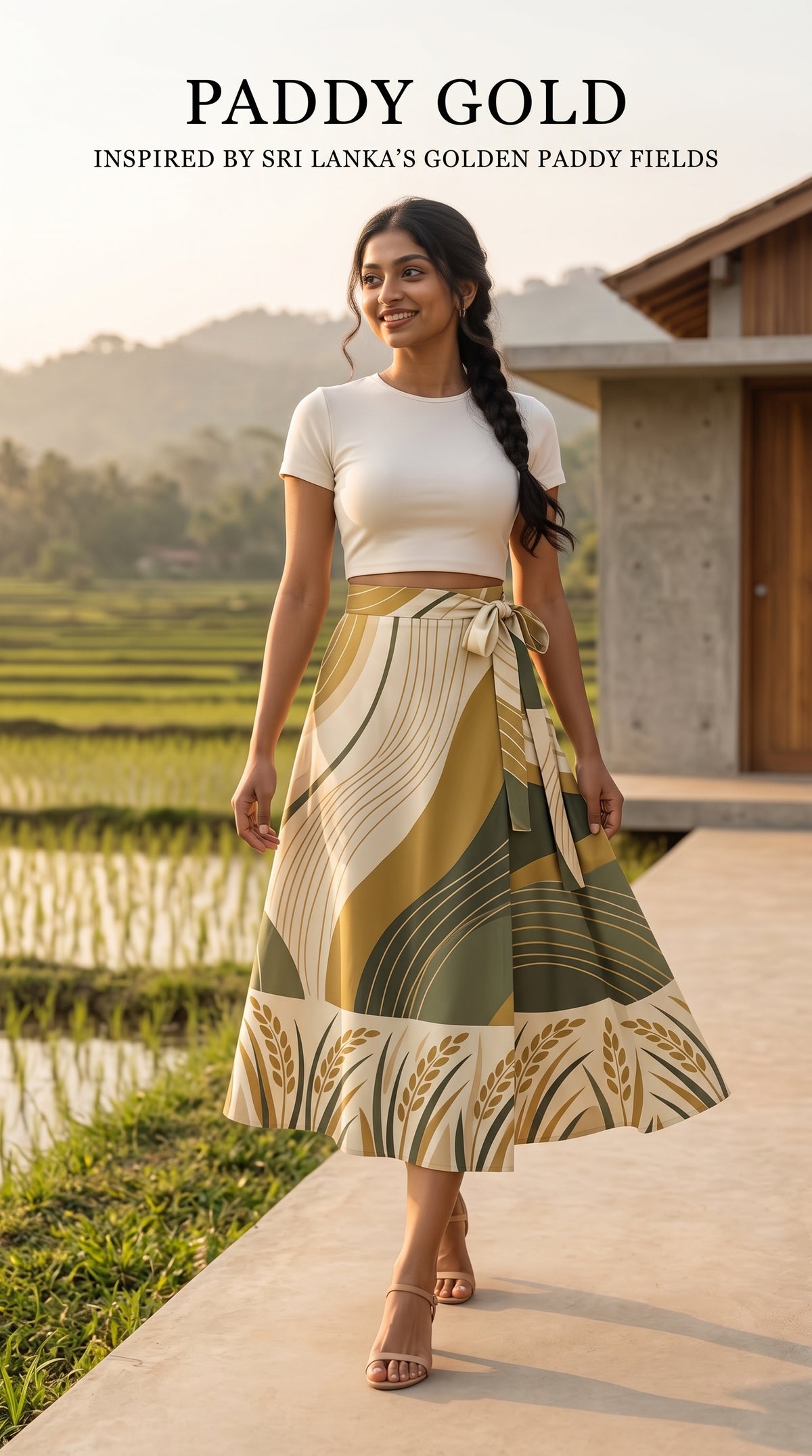 Paddy Gold | Darling Desk Wrap Skirt