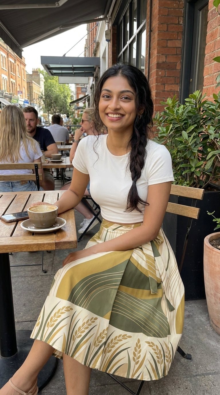 Paddy Gold | Darling Desk Wrap Skirt