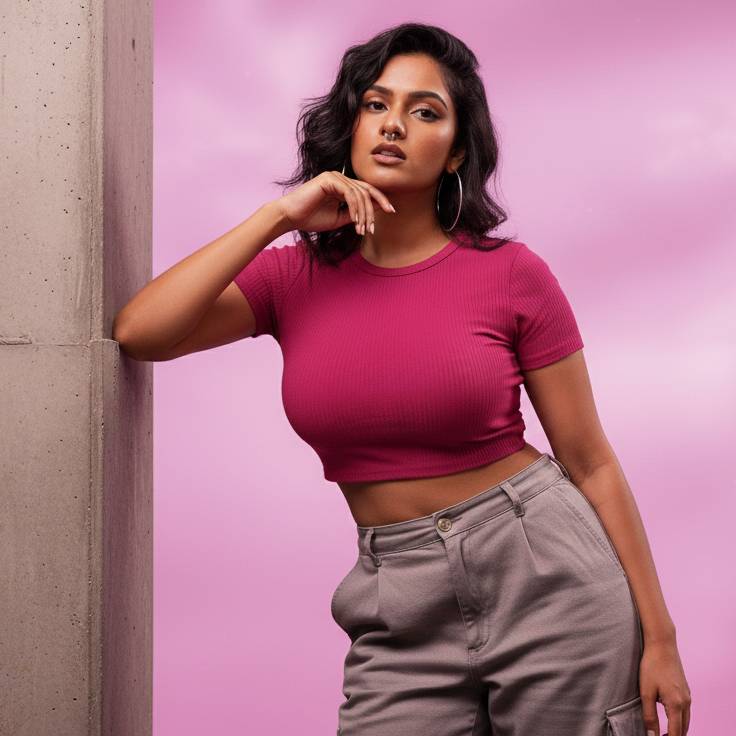 Rib Classic Fuchsia Flame