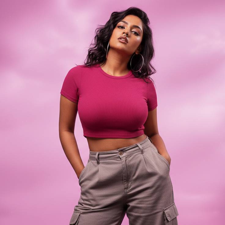 Rib Classic Fuchsia Flame
